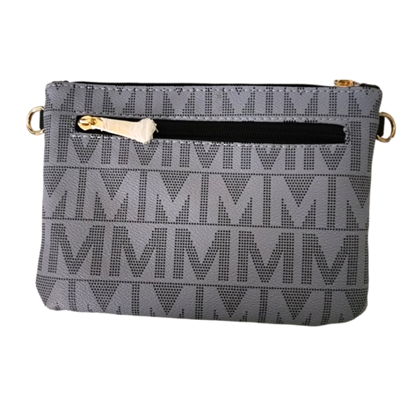 MFK Collection Helen Milan M Signature Crossbody Wristlet by Mia K. - Picture 4 of 7